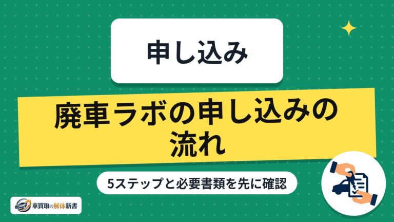 廃車ラボの申し込みの流れ｜5ステップと必要書類を先に確認